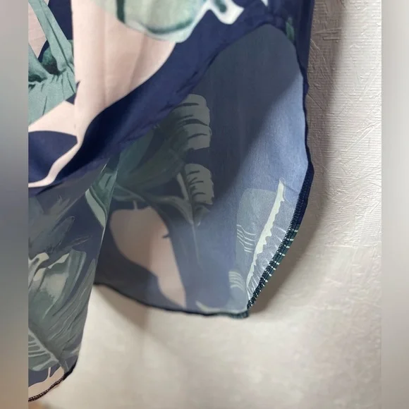 Summer Adjustable Spaghetti Strap Ruffle Split Beach Tropical  Maxi Dress Small - Picture 7 of 12